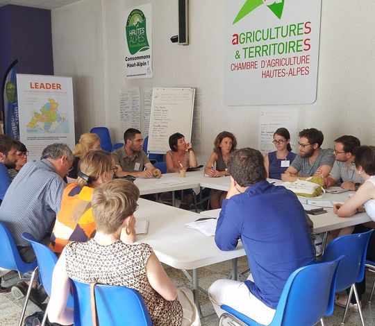 Atelier lors de la journée de la Coopération LEADER à Gap Atelier lors de la journée de la Coopération LEADER à Gap