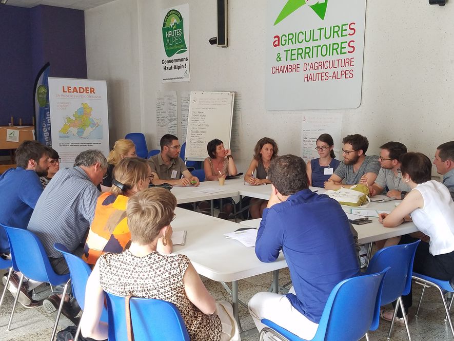 Atelier lors de la journée de la Coopération LEADER à Gap Atelier lors de la journée de la Coopération LEADER à Gap